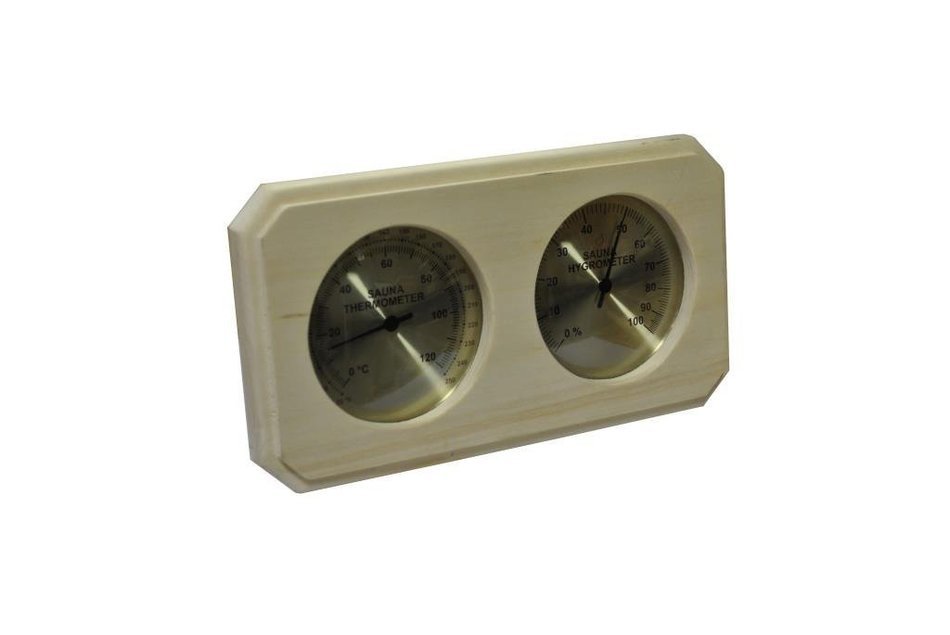 Aspen Sauna Thermometer And Hygrometer