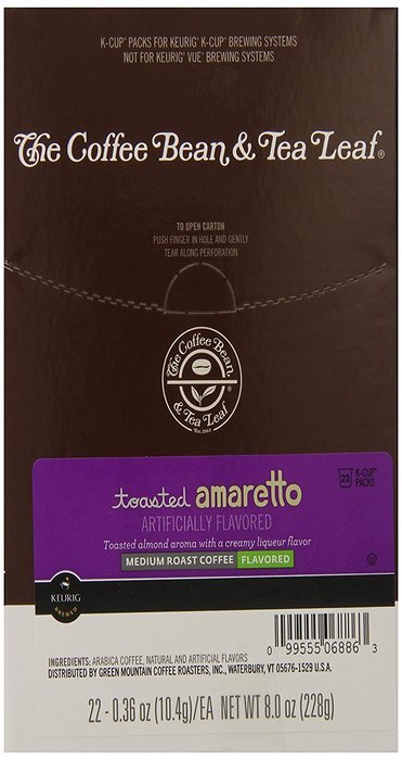 The Coffee Bean & Tea Leaf Coffee, Toasted Amaretto, 22 Count N5
