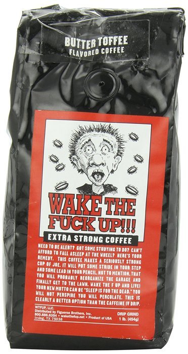 Wake the F'Up Uncensored Coffee, Original Extra Strong, 1 Pound N8