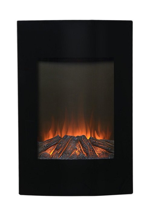 Homestar ZALPS High Wall Mount Firebox, 22.88" x 6.25" x 34.50", Black N2