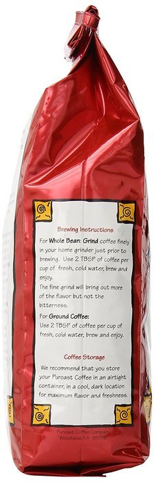 Puroast Low Acid Coffee French Roast Natural Decaf Drip Grind, 2.5-Pound Bag N6