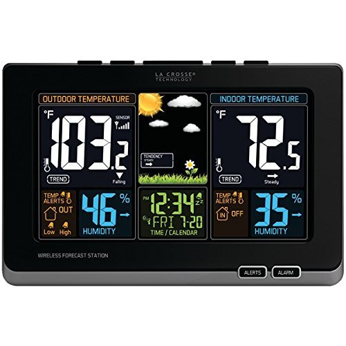 LA CROSSE TECHNOLOGY 308-1414B Wireless Color Forecast Station