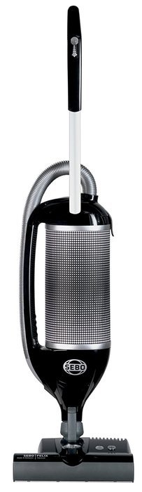 SEBO 9807AM Felix 1 Premium Onyx Upright Vacuum with Parquet, Black/Silver - Corded N2