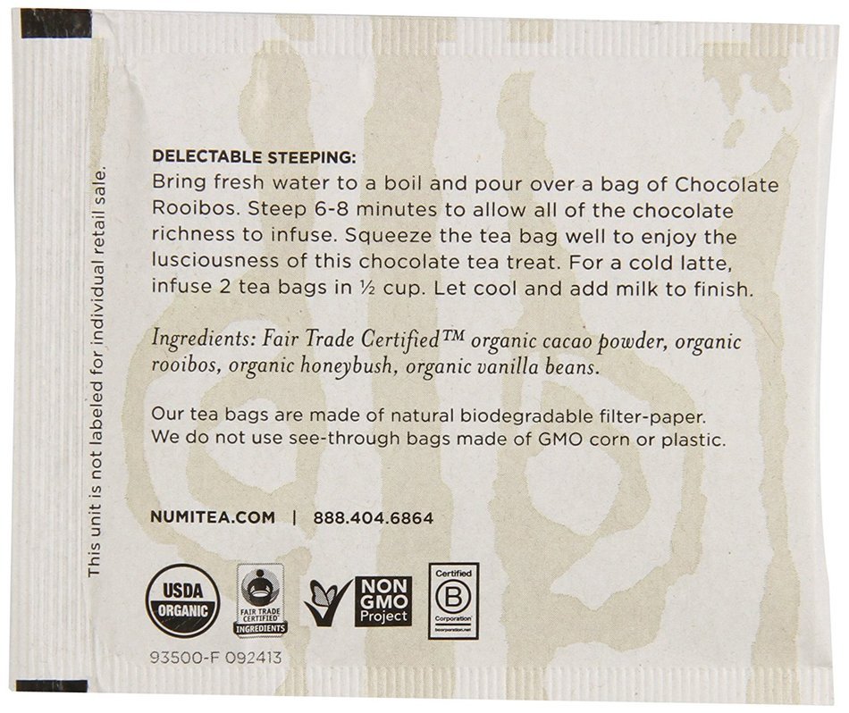 Numi Organic Tea Gunpowder Green, Full Leaf Green Tea, 100 Count non-GMO Bulk Tea Bag N42