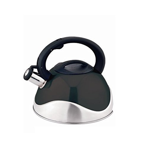 Kate Kitchen Sense 3.2 Quart Stainless Steel Whistling Tea Kettle, Pink N3