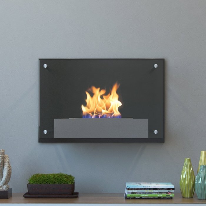 Moda Flame Epila Wall Mounted Ethanol Fireplace N4