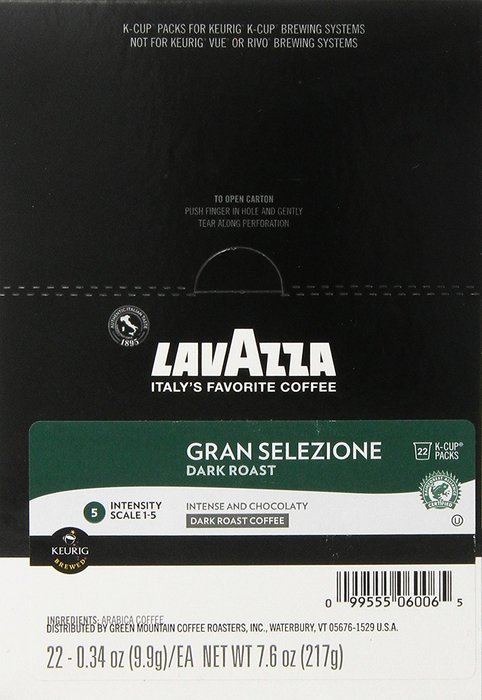 Lavazza K-Cup Portion Pack for Keurig Brewers, Gran Selezione, 22 Count N3