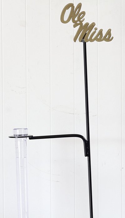 Henson Metal Works 3700-2 University of Mississippi Collegiate Logo Rain Gauge