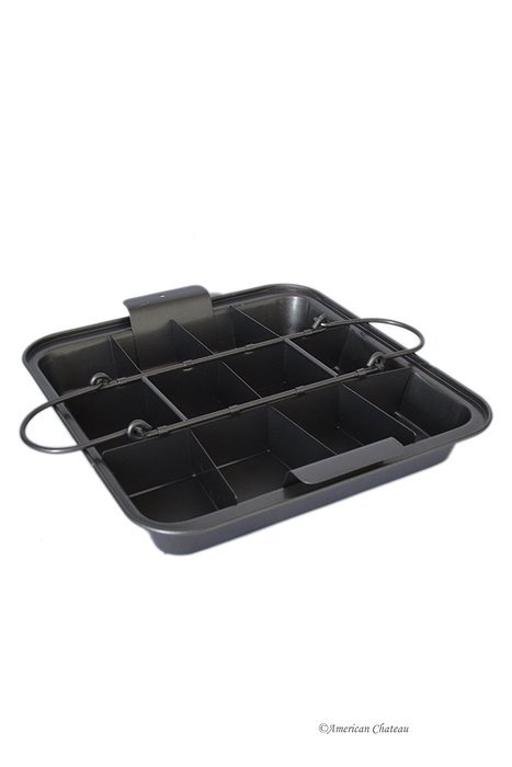 11" Non-Stick Lasagna Plus Metal Baking Cooking Pan Tray - Cuts to 12 Pieces