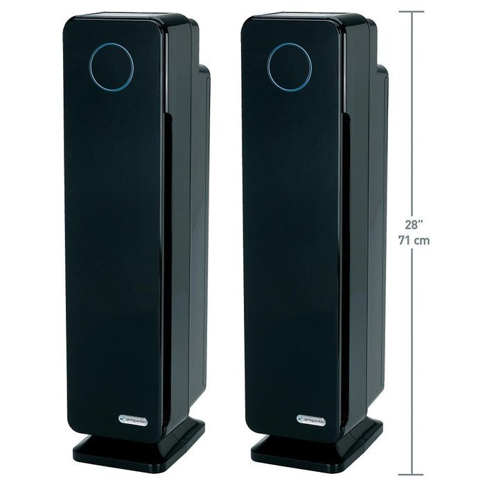GermGuardian Elite 28" HEPA Tower Air Purifier w/ Digital Display "One GREAT Product, So Many Benefits", Black... N3