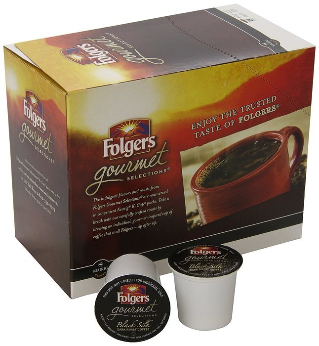 Folgers Gourmet Selections Black Silk Coffee K-Cups,Pack of 96 N3