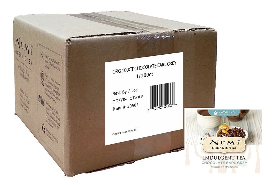 Numi Organic Tea Gunpowder Green, Full Leaf Green Tea, 100 Count non-GMO Bulk Tea Bag N66