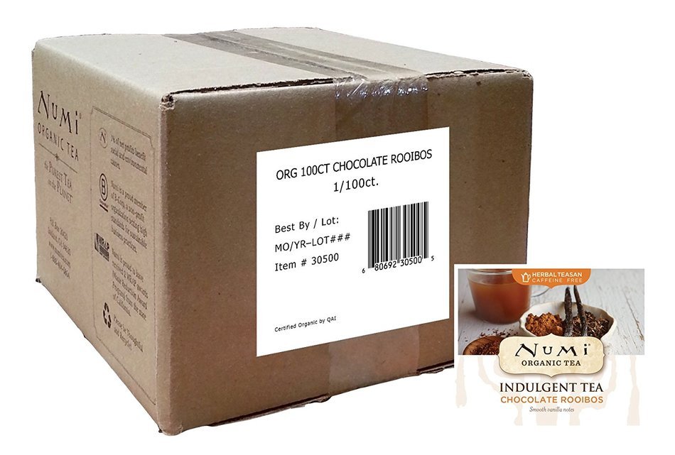 Numi Organic Tea Gunpowder Green, Full Leaf Green Tea, 100 Count non-GMO Bulk Tea Bag N72