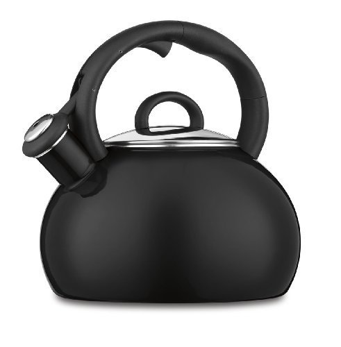 Cuisinart CTK-EOS17BK Aura Enamel-on-Steel Stovetop Teakettle, Black, Garden, Lawn, Maintenance N2