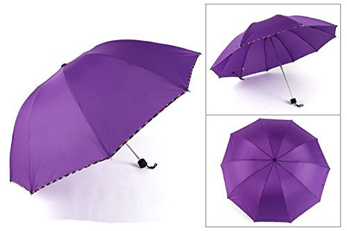 Mother's Day Gift, Elegant Ultralight Windproof Sun Rain Folding Umbrella (Dark Green) N2