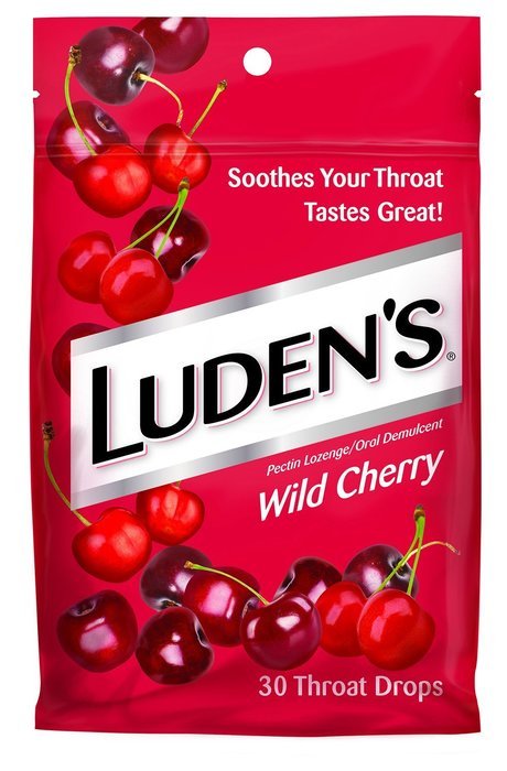 Ludens Thoat Drops, Wild Cherry, 30 Count (Pack of 8) N5