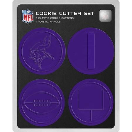 NFL Licensed 4 piece Minnesota Vikings Plastic Cookie Cutter Set