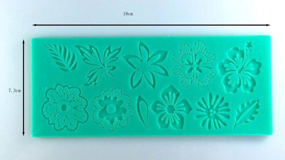 Charming Leaf Flower a Lot Designs Instant Fondant Silicone Lace Mold Cake Mold Baking Tools Cake Decorating Tools