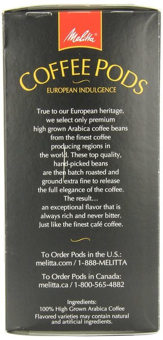 Melitta Coffee Pods, Buzzworthy, Dark Roast, 18-Count (Pack of 4) N12