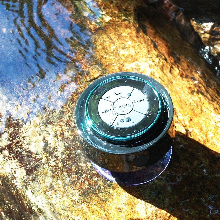 KONG KIM IPX7 100% Waterproof & Dust-proof Floating Bluetooth Shower Speaker - Compatible with all Bluetooth devices... N24