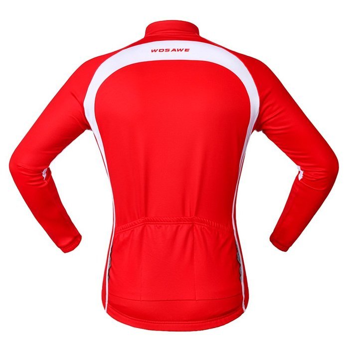 WOLFBIKE Thermal Fleece Cycling Jersey Shirt Casual Jacket Long Sleeve, Green, Size XL N12