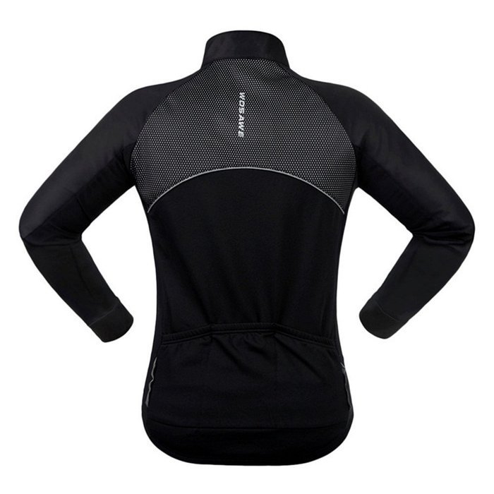 WOLFBIKE Thermal Fleece Cycling Jersey Shirt Casual Jacket Long Sleeve, Green, Size XL N13