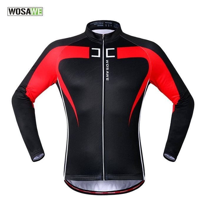 WOLFBIKE Thermal Fleece Cycling Jersey Shirt Casual Jacket Long Sleeve, Green, Size XL N14