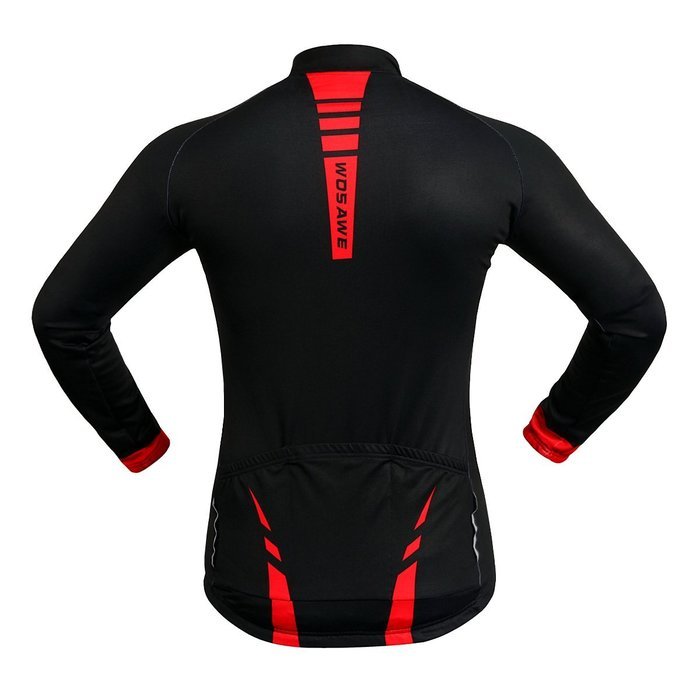 WOLFBIKE Thermal Fleece Cycling Jersey Shirt Casual Jacket Long Sleeve, Green, Size XL N17
