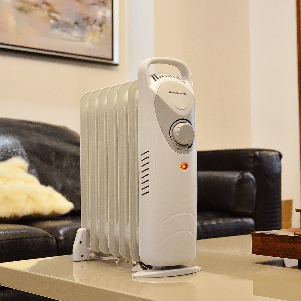 Homeleader 600w Oil Filled Radiator Heater Portable Space Heater Thermostat Control Df 600h1