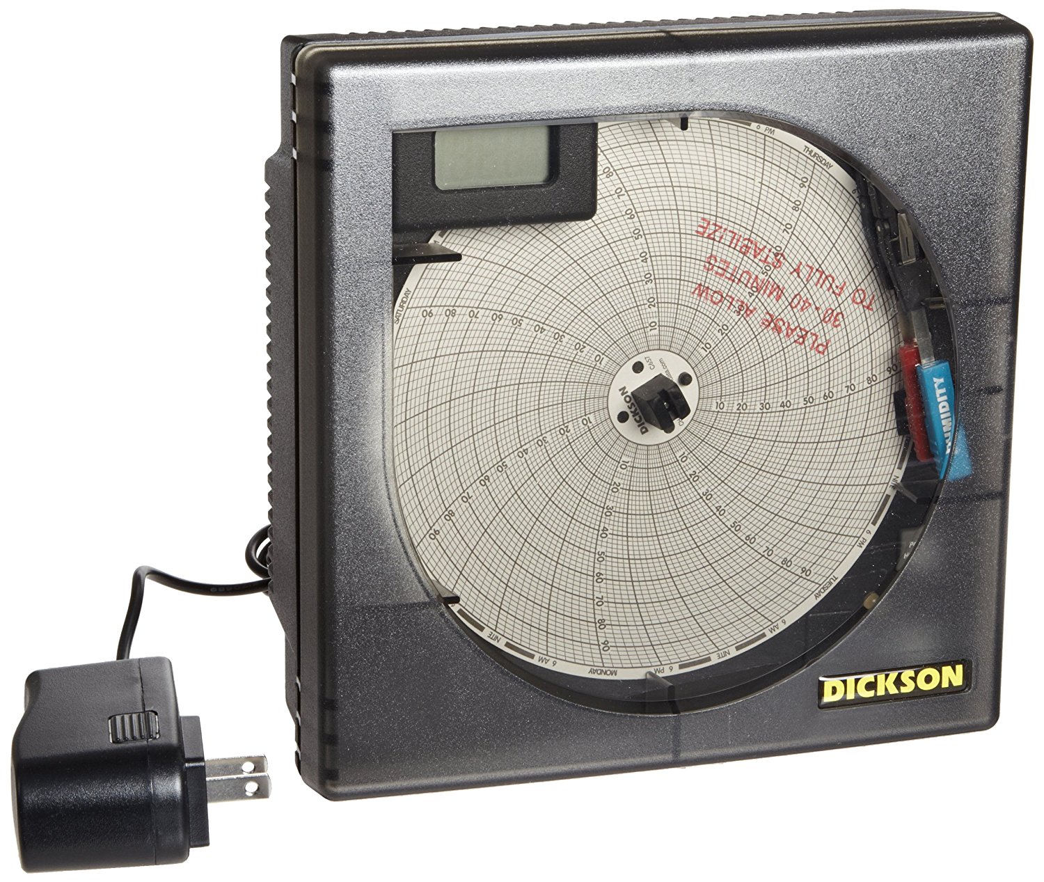 Dickson TH622 Temperature and Humidity Chart Recorder with Display, 6 ...