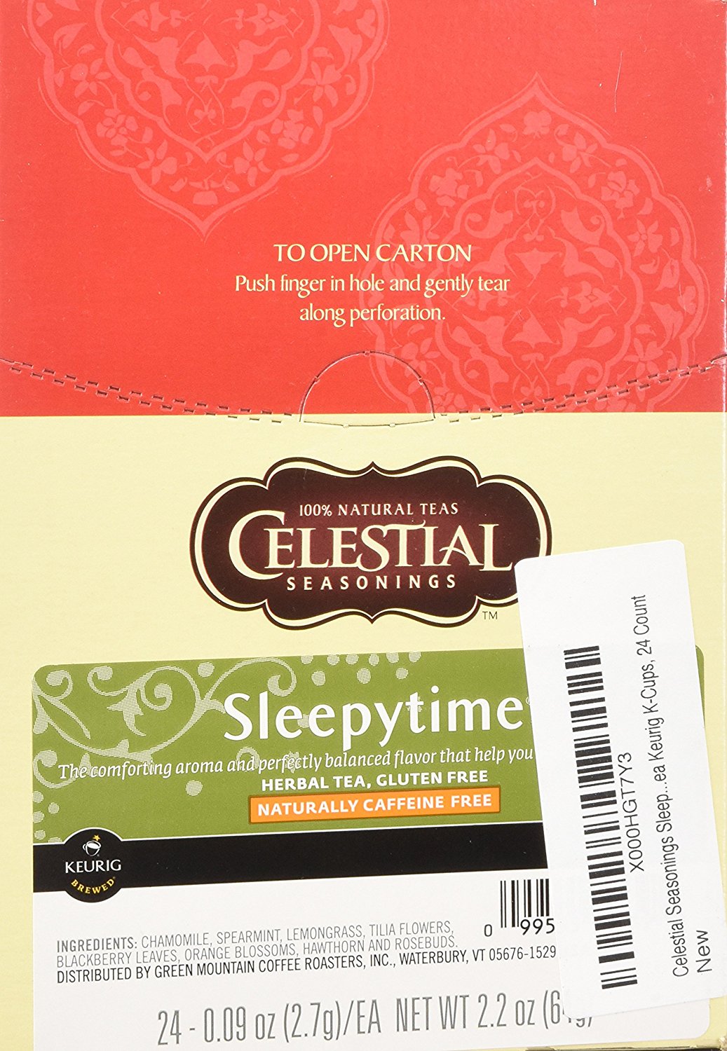 Celestial Seasonings Sleepytime Herbal Tea Keurig K-Cups, 24 Count N3 ...