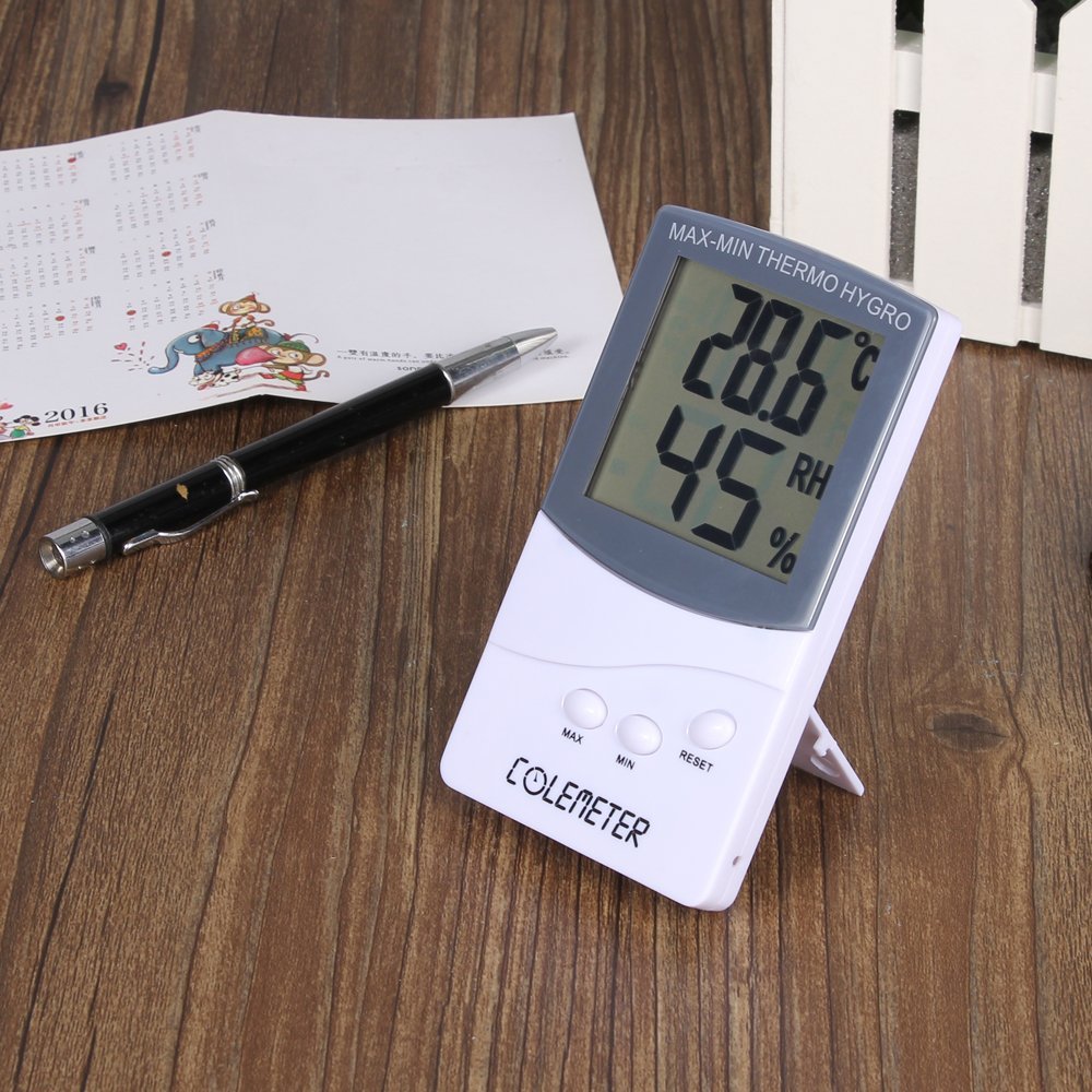 Digital Hygrometer Wet Humidity Thermometer Temperature Meter LCD ...
