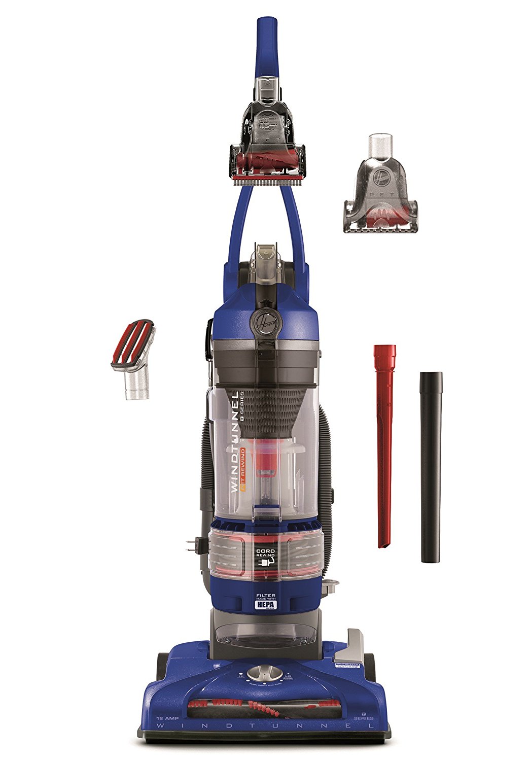 Hoover Vacuum Cleaner T-Series WindTunnel Pet Rewind Bagless Corded ...