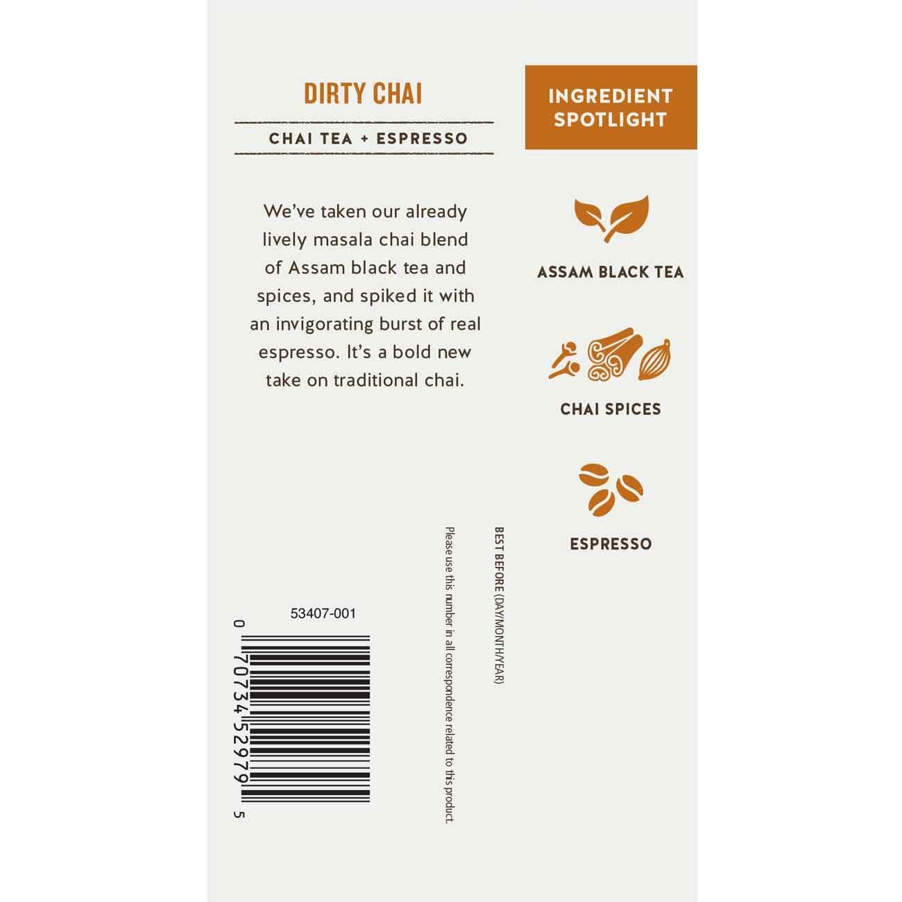 Celestial Seasonings Dirty Chai Tea, 20 Count (Pack of 6) N7 free image