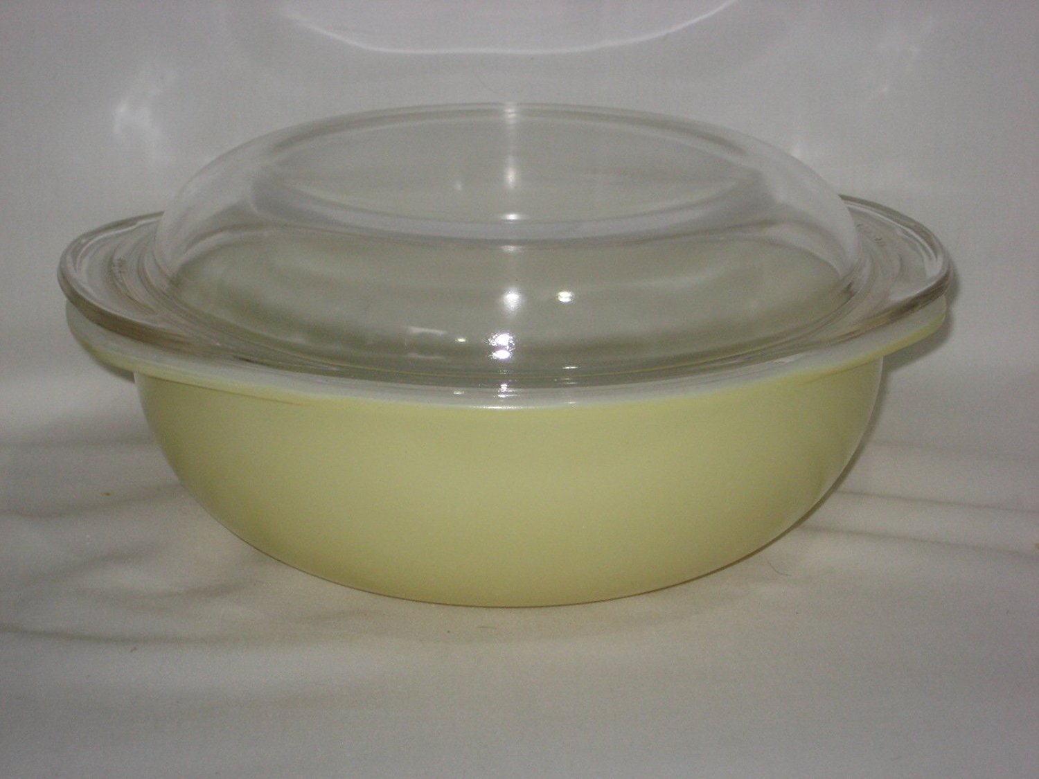 Vintage Pyrex Pale Yellow 2 Quart Round Casserole Baking Dish W Lid Usa Free Image Download