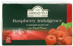 Ahmad Tea Raspberry Indulgence Black Tea, 20-Count Boxes (Pack of 6) N2