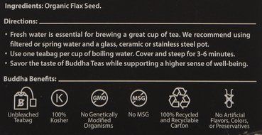 Flax Seed Tea - Organic Herbs - 18 Bleach Free Tea Bags N2