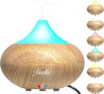 Essential Oil Diffuser Humidifier 150ml with 8-10 Hours Continuous Diffusing and Auto Shut-off - 2 Running Modes... N5