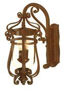 Kalco 9231BB Wall Lanterns with Clear Seeded Glass Shades, Burnished Bronze Finish by Kalco