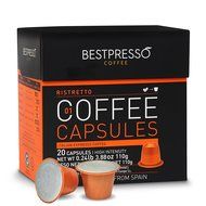 40 Bestpresso Nespresso Compatible Gourmet Coffee Capsules - Nespresso Pods Alternative: RISTRETTO Blend and VERONA...