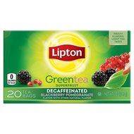 Lipton Green Tea Superfruit, Decaffeinated Blackberry Pomegranate 20 ct N4
