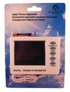 Digital Thermometer/Hygrometer for Wine Storage with 6ft Wired Temperature Probe N3