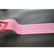 FOUR-C Baking Tools Embossing Silicone Mat Lace Cake Mold for Decoration Color Pink N2