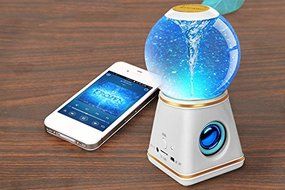 Kocaso Cyclone Water Dancing Globe Speaker with Bluetooth 4.0 (Wireless, 3 Color Dancing Water Speaker) - White