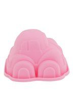 uxcell Car Shape Silicone Ice Cube Pudding Cookie Jelly Cake Mold Mould Pink