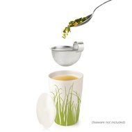 Tea Forte LOOSE LEAF TEA TRIO, 3 Small Tea Tins, Green Tea Sampler - Lemon Sorbetti, Moroccan Mint, Green Mango... N2