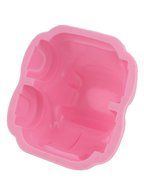 uxcell Car Shape Silicone Ice Cube Pudding Cookie Jelly Cake Mold Mould Pink N3