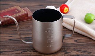 SMKF Hanging Ears Hand Blunt Stainless Steel Pour Over Drip Pot With Long Narrow Spout Coffee Pot Drip BREW pot... N12