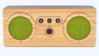 Otis &amp; Eleanor Bongo Bamboo Wood Bluetooth Speaker, Cape Town N7