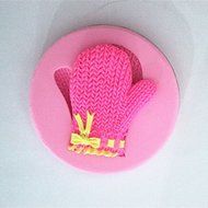 Longzang Knitted Glove Silicone Mold Sugar Craft DIY Gumpaste Cake Decorating Clay